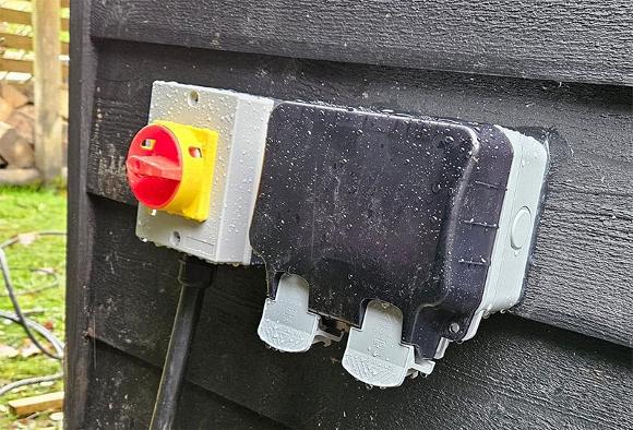 external power socket and power point