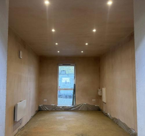 new lighting and electrical installation in new build